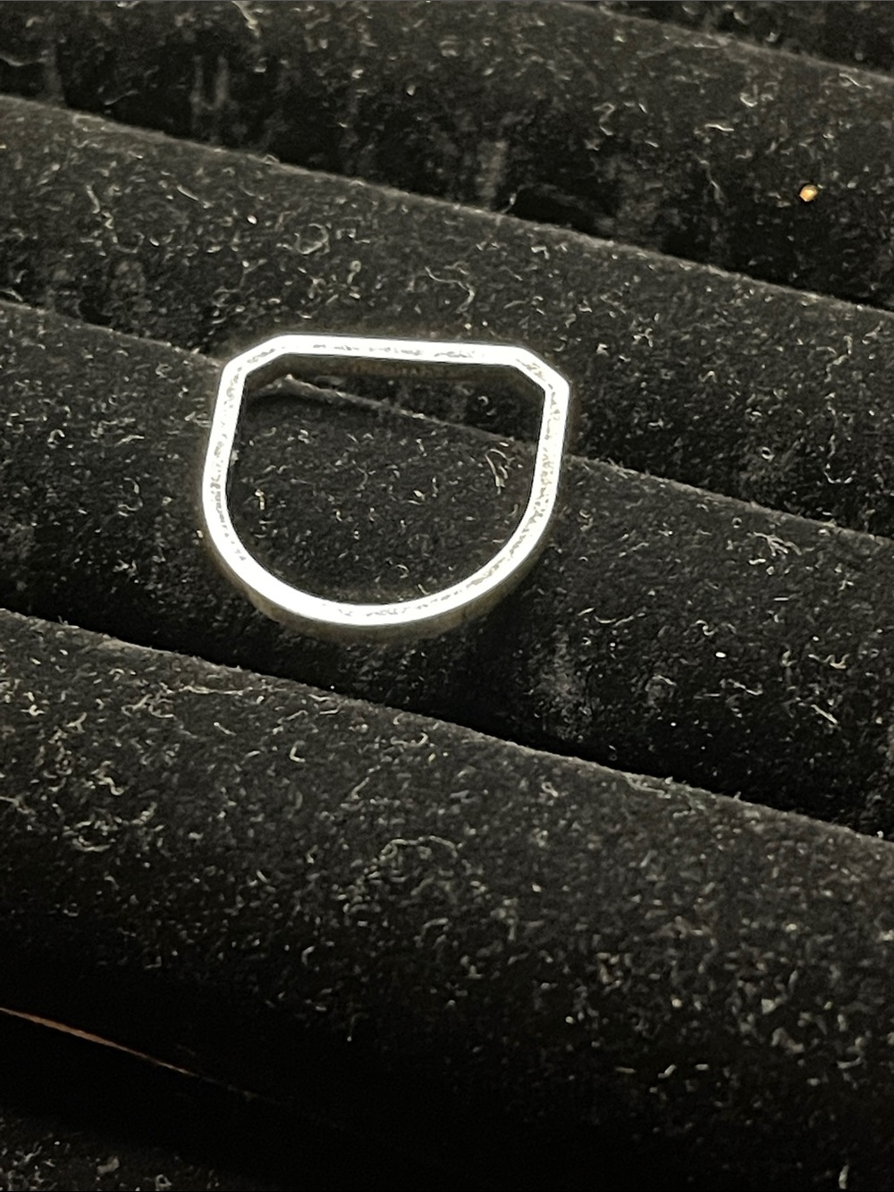Miansai 925 Silver Thin Hex Ring
